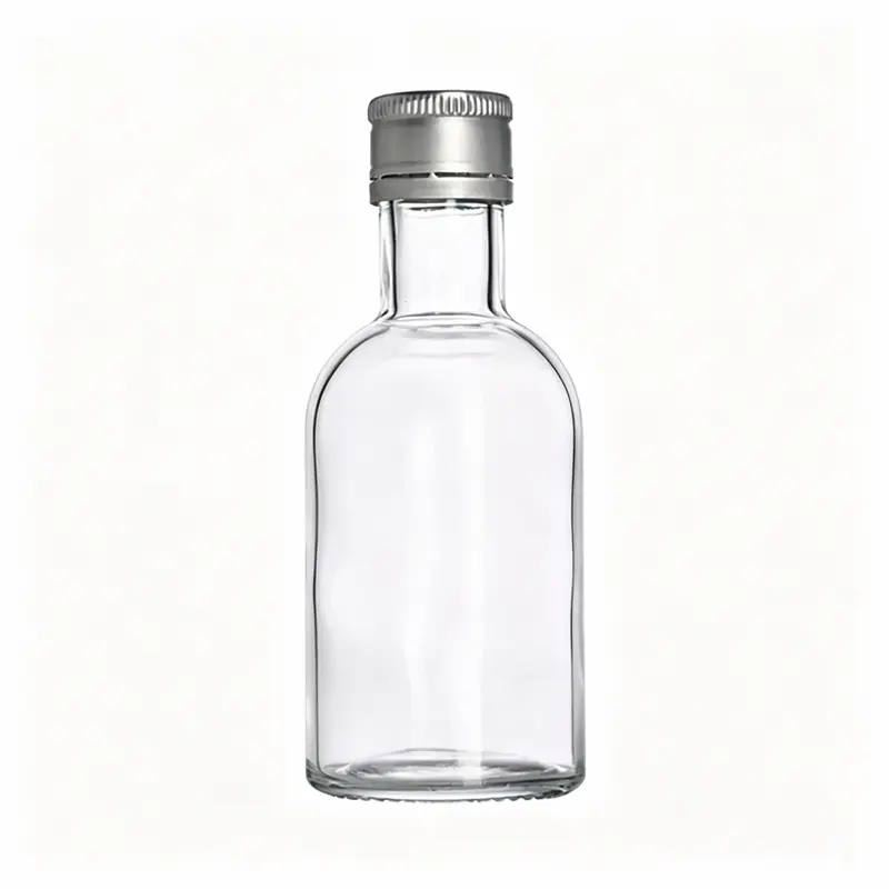 100 ml tušti stikliniai tekilos buteliai su aliuminio dangteliu