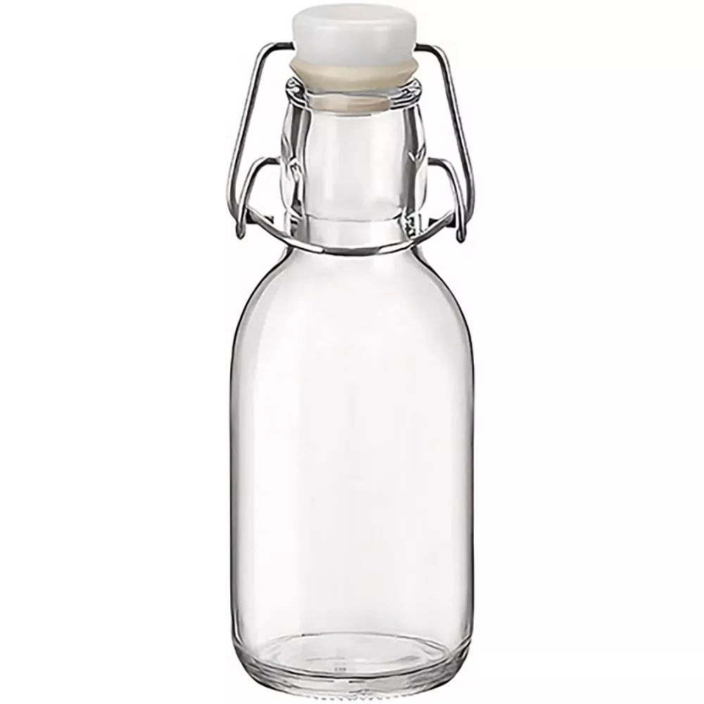 200 ml stikliniai buteliai su užsegamais dangteliais