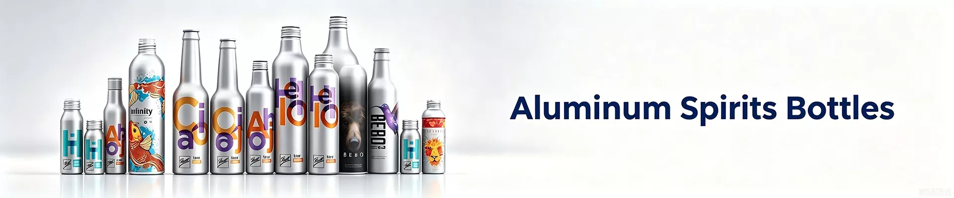 Aliuminio spiritiniai buteliai