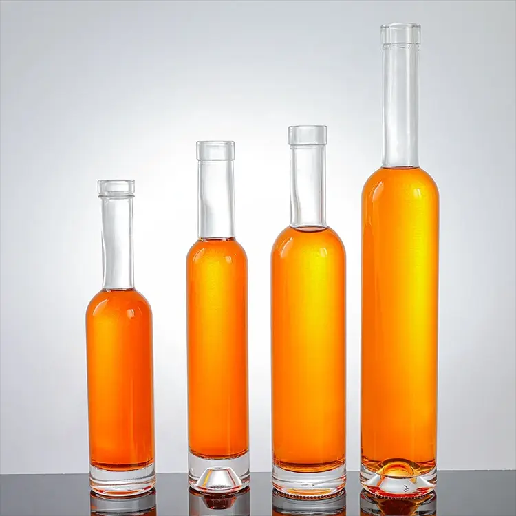 Ilgo kaklo Bellissima stiklinis alkoholinis butelis su kamščiu